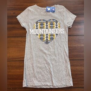Jones & Mitchell NCAA West Virginia University Mountaineers Juniors Tee Sz Small